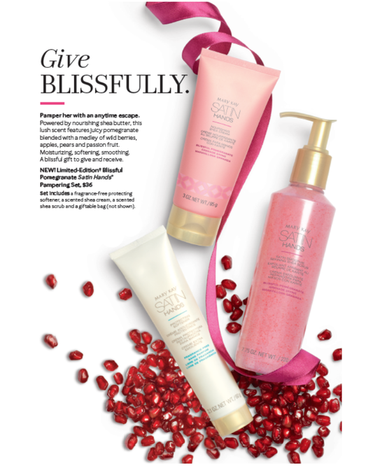 Pomegranate Satin Hands Pamper Set